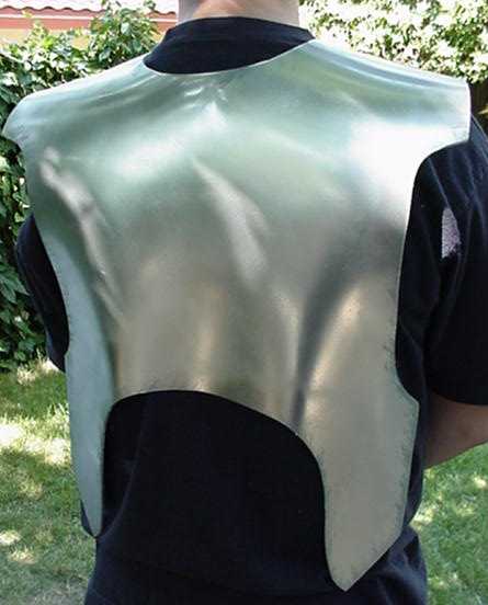 Brian wearing a backplate.