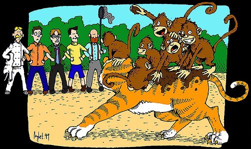 Lions and tigers and monkeys, oh my.