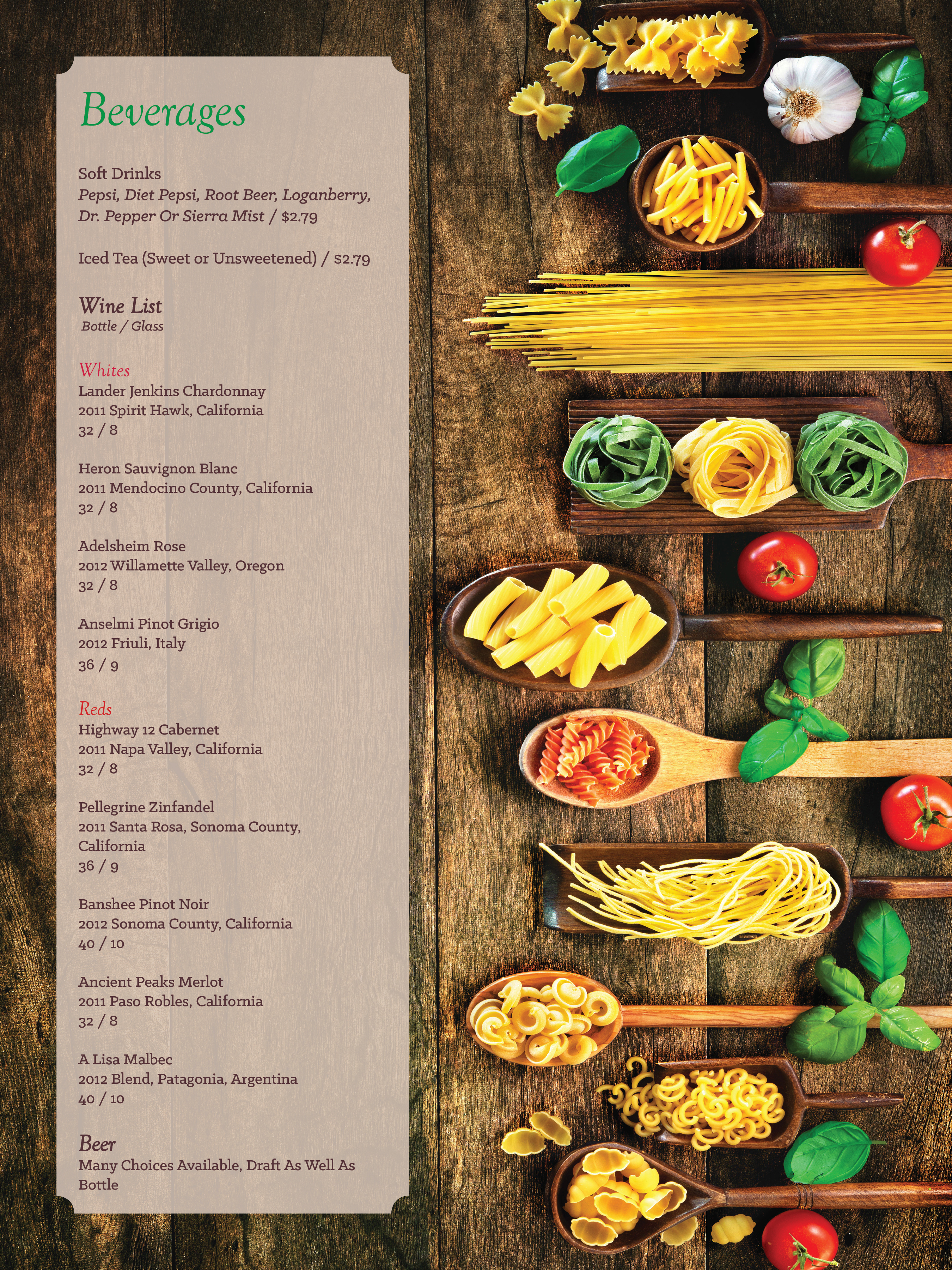 Menu Page 3