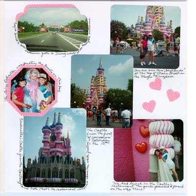 Birthday at Disney World layout 2