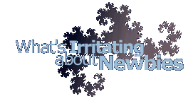 What's Irritating about Newbies