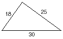 a triangle 18, 20, 25
