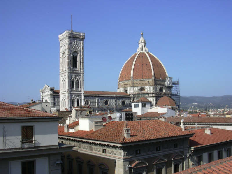 Rinascente is a department store with a rooftop cafe.
