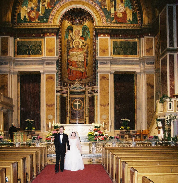We got married in a side chapel, though.