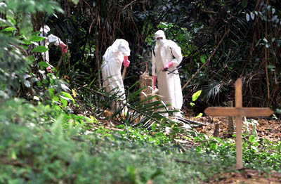 Burying victims