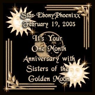 Star EbonyPhoenixx 1 Month Anniversary SGM