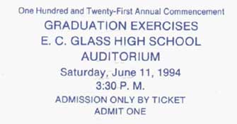 Graduation Ticket