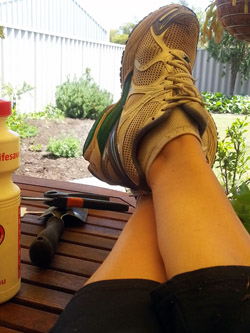 feet up