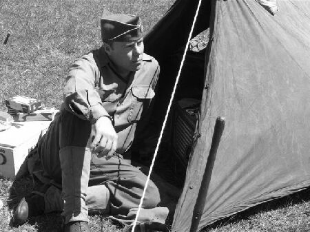 PVT NASH RELAXES AFTER A HARD FALL DURING TRAINING
