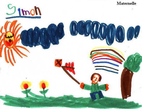 Dessin de Simon - Maternelle 2000-2001
