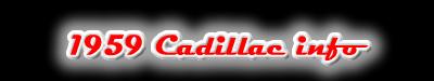 1959 Cadilliac info