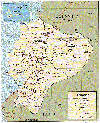 Map of Ecuador