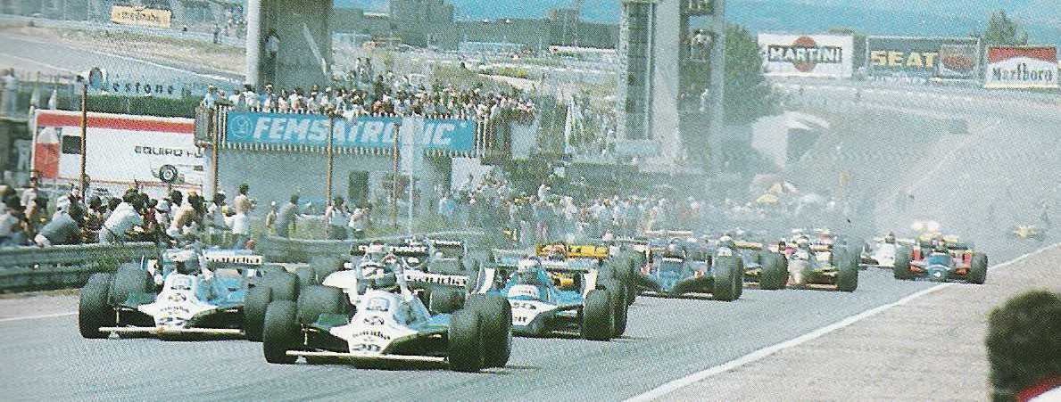 1980�~�@�Ť�{������Z����������, ���}FISA�MFOCA�������i���ǹ�, ��James Hunt��ƥ󪺵��׫o�X�G�O�L�����I��, �Ϭ��o�����ɦb�}�l���ɨ�C Picture Source: Nigel Roebuck (1989):�mInside Formula 1�n