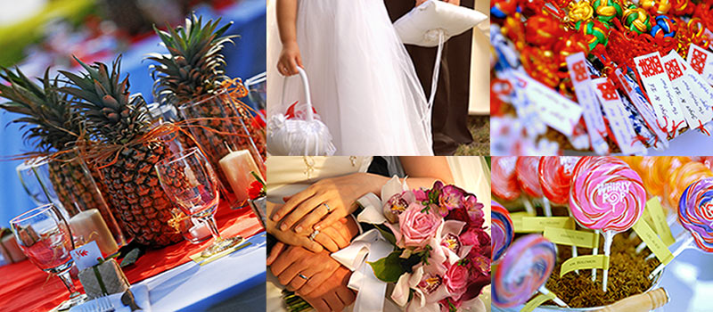 Wedding details photo montage