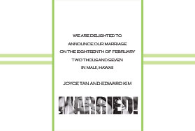 Wedding announcement wording