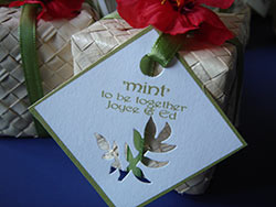 Mint-to-be favor tags