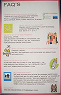 FAQ's insert