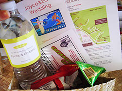 Gift bag with goodies