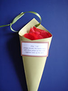 Petal toss cones