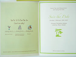 Save the date inside