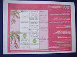 Save the Date calendar insert