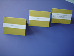 Seating cards