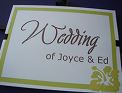 Signage welcome