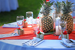 Pineapple table setting