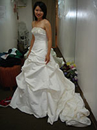 Joyce in wedding dress