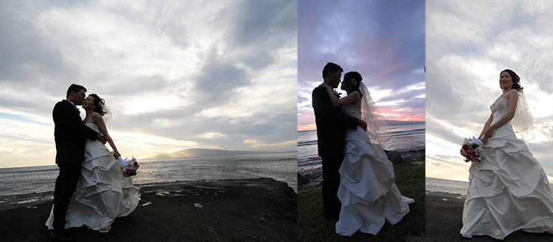sunset photo montage