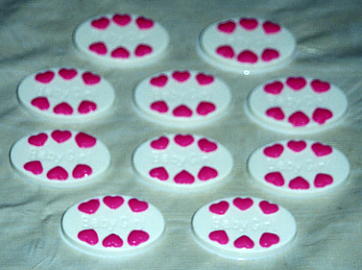 Pink Heart Ovals