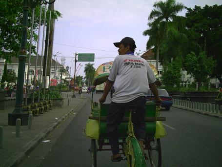 Pedicab at Jogja