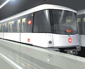 As� se ver�n los trenes autom�ticos que Alstom suministrar� a Barcelona. (Cortes�a Alstom)