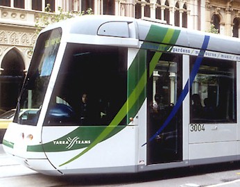 Cien unidades Citadis de Alstom est�n circulando por el mundo. En la foto, en Melbourne, Australia.