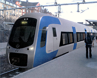 Impresi�n art�stica del Coradia Lirex para Suecia. (Foto cortes�a Alstom)