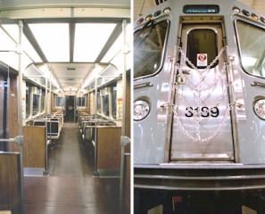 Interior y exterior de los coches entregados por Alstom a la CTA de Chicago.