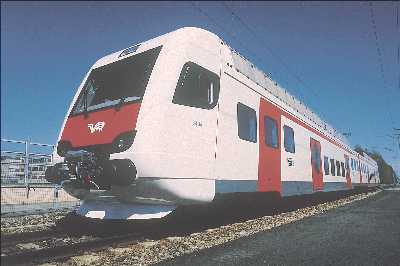 Los nuevos trenes el�ctricos para Finlandia. (Foto Alstom)