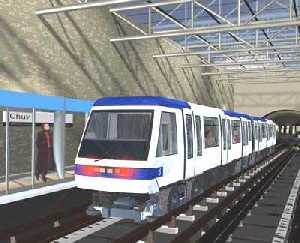 Impresi�n art�stica de los trenes M2 que Alstom proveer� a la ciudad de Lausana. (Foto cortes�a Alstom)
