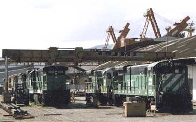Las GE C30-7 ex BNSF ya est�n en Brasil. (Foto cortes�a Sergio Martire)