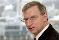Geoffrey Howe, nuevo presidente de Railtrack Group. (Foto cortes�a Ananova)