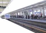 Momento en que ingresa el primer tren a la nueva terminal de Teher�n.