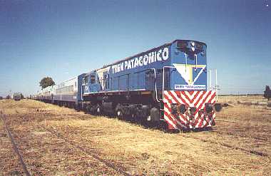 El Tren Patag�nico que une Viedma con Bariloche desde esta semana y hasta el 2 de agosto mantendr� dos servicios semanales. )Foto colecci�n JC Gonz�lez)