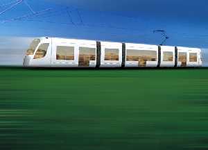 En el caso particular de las unidades adquiridas por la SNCF, las mismas poseen capacidad dual de alimentaci�n: 750 V.c.c. (de uso en las ciudades y sus alrededores) y 25 kV.c.a. (aplicados en l�neas regionales y principales). )Foto cortes�a Siemens)