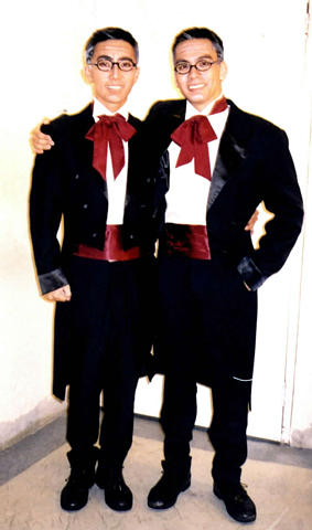 Chang & Eng in their 60s