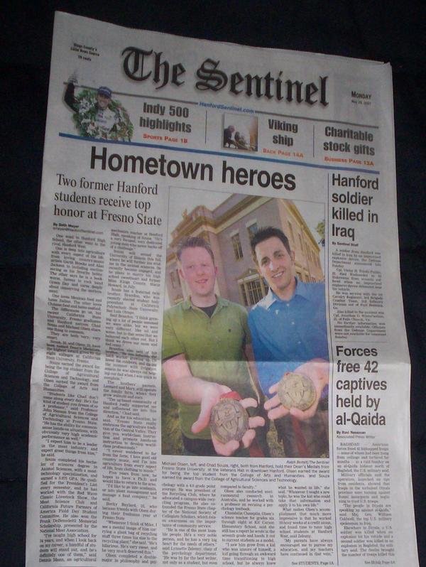 Hanford Sentinel, May 2007