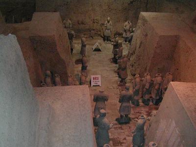 Broken terracotta warriors