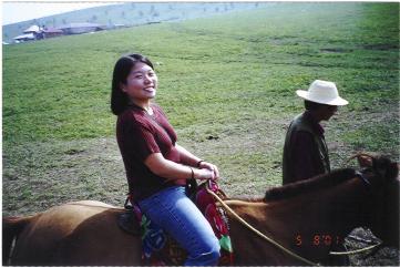 The first time I was on a horse back
