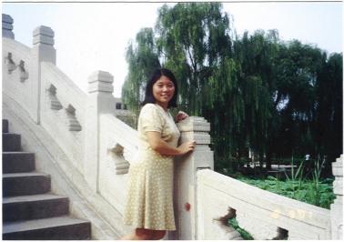 The pond of water lilies in Tsinghua University