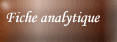 Fiche analytique
