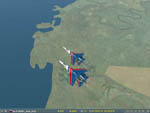 420th flying in formation.